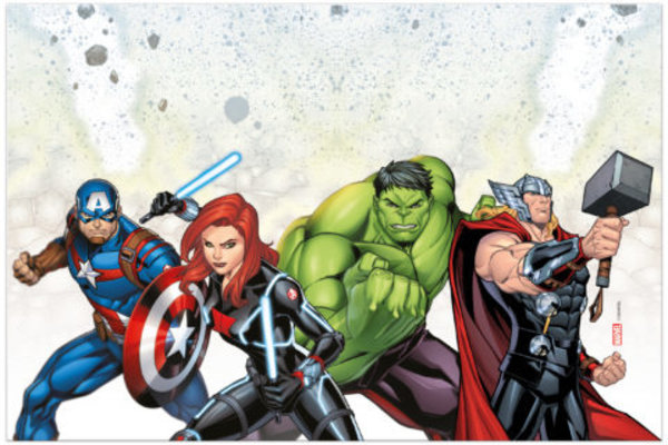 Procos Party Avengers Infinity Stones Tafelkleed 120x180cm | per stuk Procos Party Avengers Infinity Stones Tafelkleed 120x180cm | per stuk