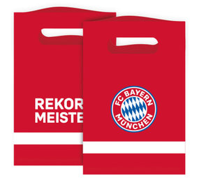 Amscan FC Bayern München Partytüten 16x23cm | 8 Stück