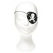 LG Imports Pirate Eye Patches White Skull Plastic | 6 pieces