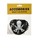LG Imports Pirate Eye Patches White Skull Plastic | 6 pieces