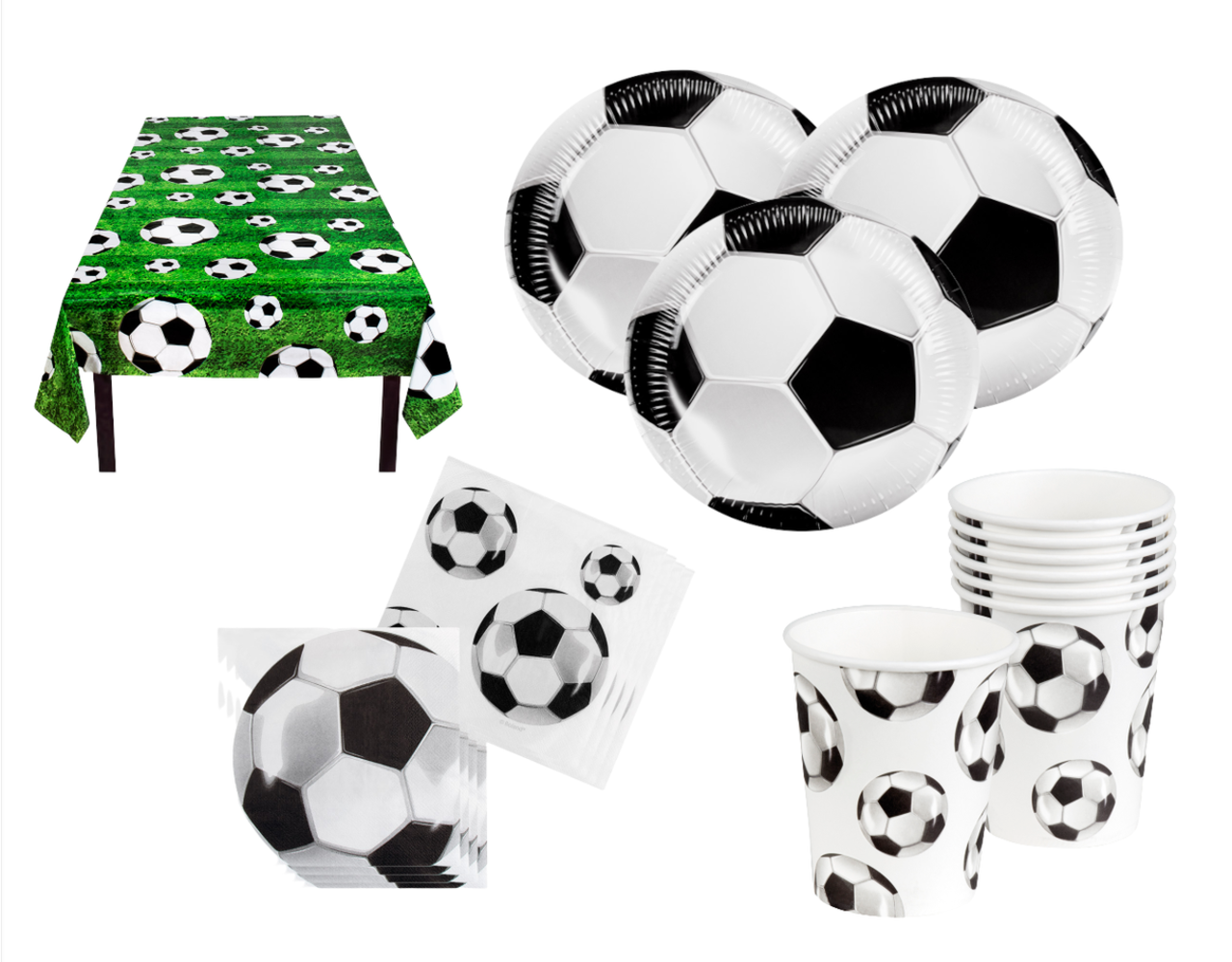 Tuf-Tuf Klassisches Fußball-Party-Paket | 10 Personen