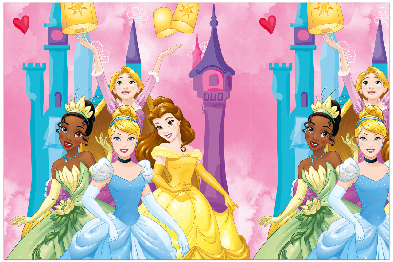 Procos Party Nappe Princesse « Vivez votre histoire » 120 x 180 cm | à l'unité