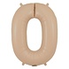 Oaktree Ballon mat en aluminium couleur chair numéro 0 | 86 cm