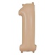 Oaktree Nude Foil Balloon Matte Number 1 | 86cm