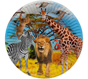 Folat Assiettes Safari Party 23 cm | 8 pièces
