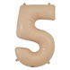 Oaktree Nude Foil Balloon Matte Number 5 | 86cm