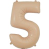 Oaktree Nude Foil Balloon Matte Number 5 | 86cm Oaktree Nude Foil Balloon Matte Number 5 | 86cm