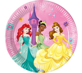 Procos Party Prinzessinnenteller „Lebe deine Geschichte“ 19,5 cm | 8 Stück