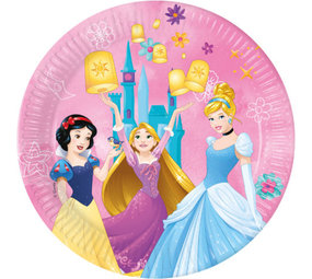 Procos Party Assiettes Princesse Princesse Vivez votre histoire 23 cm | 8 pièces