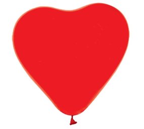 WeFiesta Red heart balloons 30cm | 6 pieces