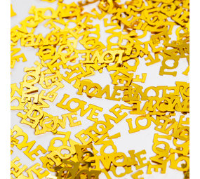 WeFiesta Confettis d'amour dorés