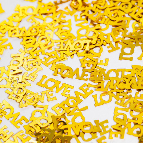 WeFiesta Liebe Konfetti Gold