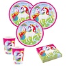 Tuf-Tuf Ensemble de table Licorne Arc-en-ciel | 8 personnes
