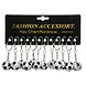 LG Imports Metal Football Keychains | 12 pieces