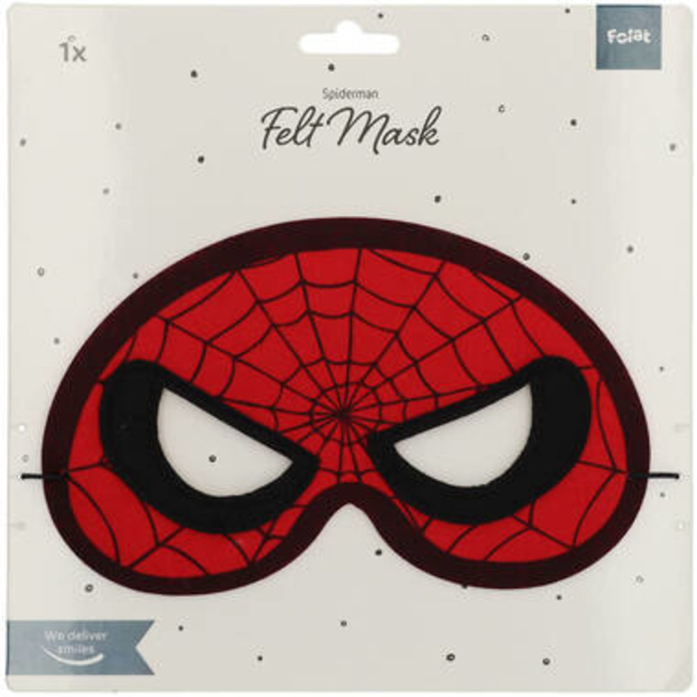 Folat Spiderman Masker Vilt | per stuk