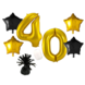 Tuf-Tuf Ballonstrauß zum 40. Geburtstag | 8-teilig