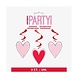 Unique Party Valentine Swirls Red-Pink Hearts 66cm | 3 pieces
