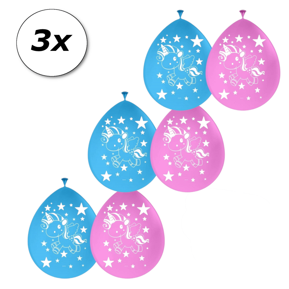 Folat Unicorn Kids Ballonnen 30cm | 8 stuks Folat Unicorn Kids Ballonnen 30cm | 8 stuks