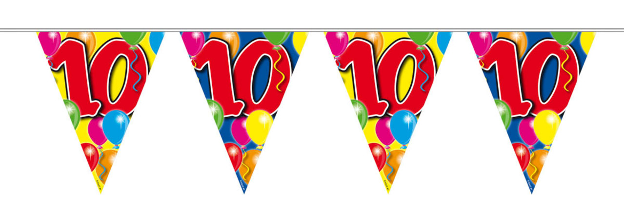 Folat Vlaggenlijn Slinger 10 jaar 10mtr | per stuk Folat Vlaggenlijn Slinger 10 jaar 10mtr | per stuk