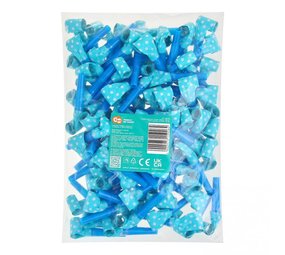 Roltong blauw met stippen | 100 stuks Roltong blauw met stippen | 100 stuks