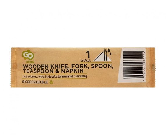 Wooden cutlery | 5-piece