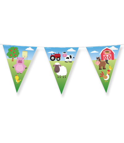 Paper Dreams Boerderij Dieren Slinger | 10 meter Paper Dreams Boerderij Dieren Slinger | 10 meter