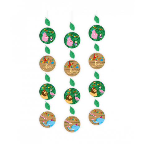 Paper Dreams Jungle Party Hangdecoratie 70cm | 3 stuks Paper Dreams Jungle Party Hangdecoratie 70cm | 3 stuks