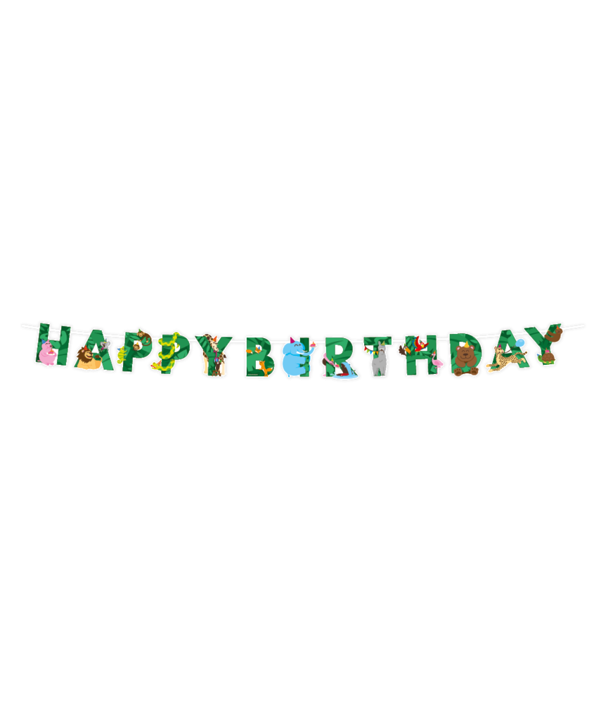 Paper Dreams Jungle Party Letter Garland 2.5m | per piece
