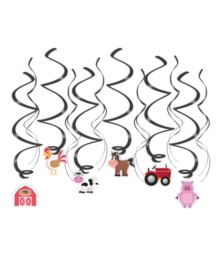 Paper Dreams Farm Animal Swirls | 12 pieces
