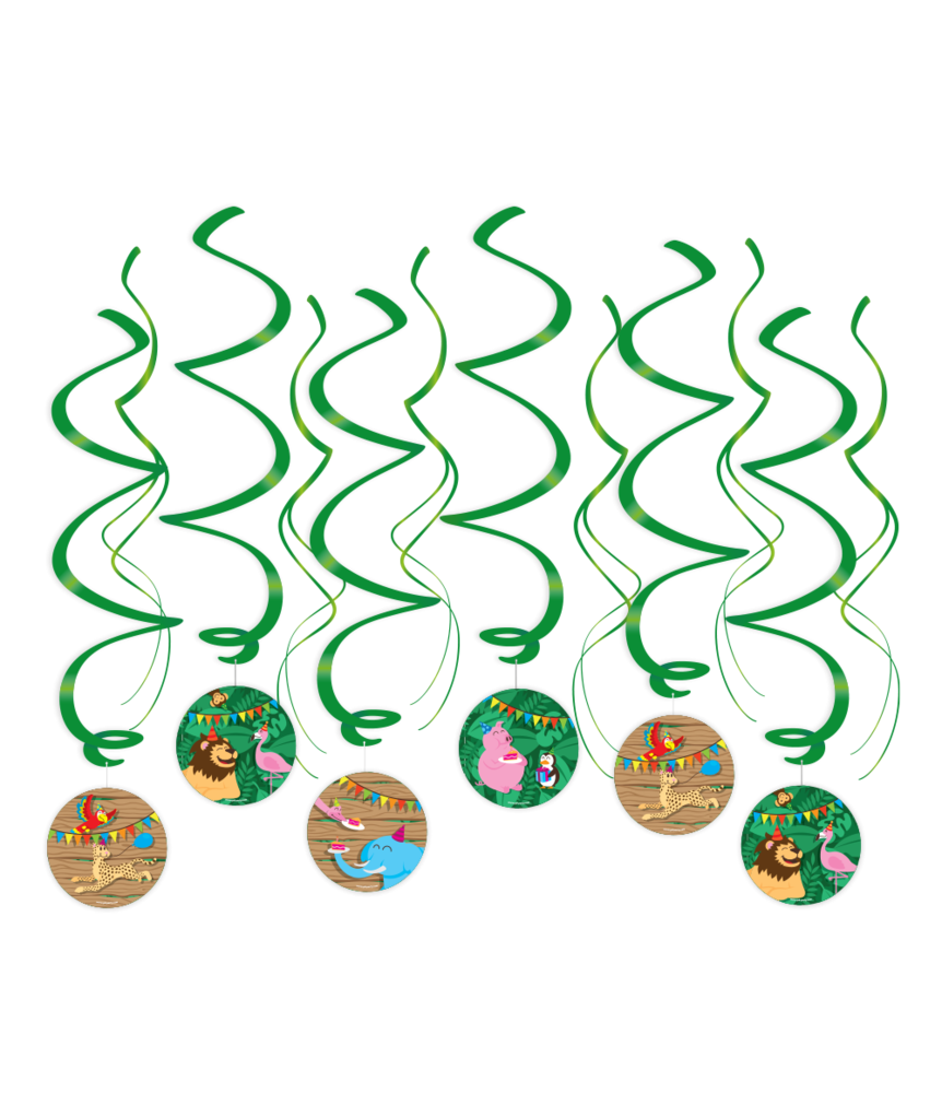 Paper Dreams Tourbillons Jungle Party 70 cm | 12 pièces