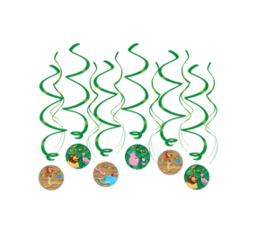Paper Dreams Jungle Party Swirls 70cm | 12 stuks Paper Dreams Jungle Party Swirls 70cm | 12 stuks