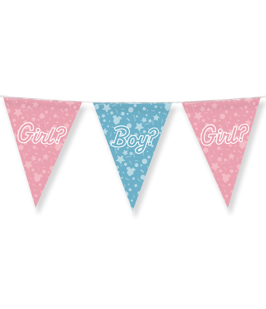 Paper Dreams Girlande zur Gender-Reveal-Party | 10 Meter