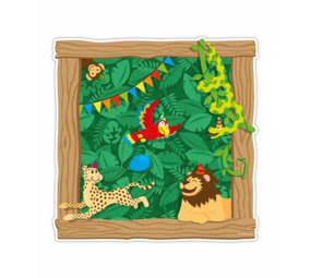 Paper Dreams Jungle Party Door Sign | 50x50cm