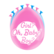 Paper Dreams Gender Reveal Party Balloons | 8 pieces