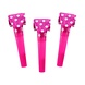 Hot Pink Rolled Tongues with Dots | 100 pieces