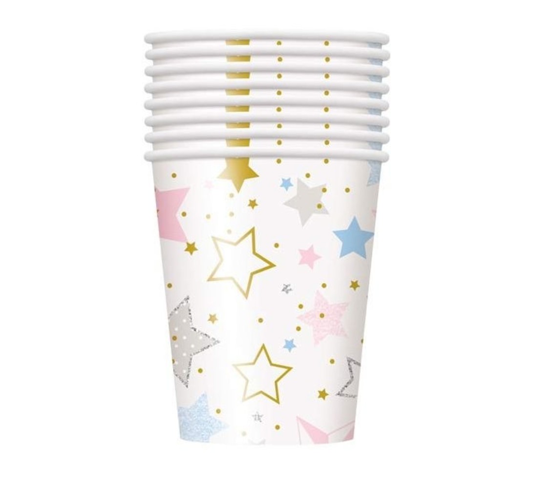 Unique Party Mug « Petite Étoile Scintillante » | 8 pièces