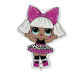 Flexmetal Ballon en aluminium LOL Surprise en forme de ballon, 85 x 64 cm | à l'unité