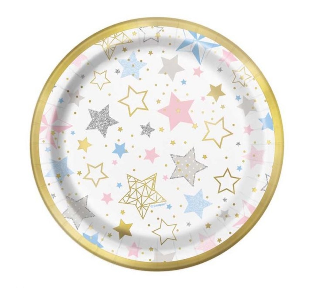 Unique Party Twinkle Twinkle Plates 18 cm | 8 pieces