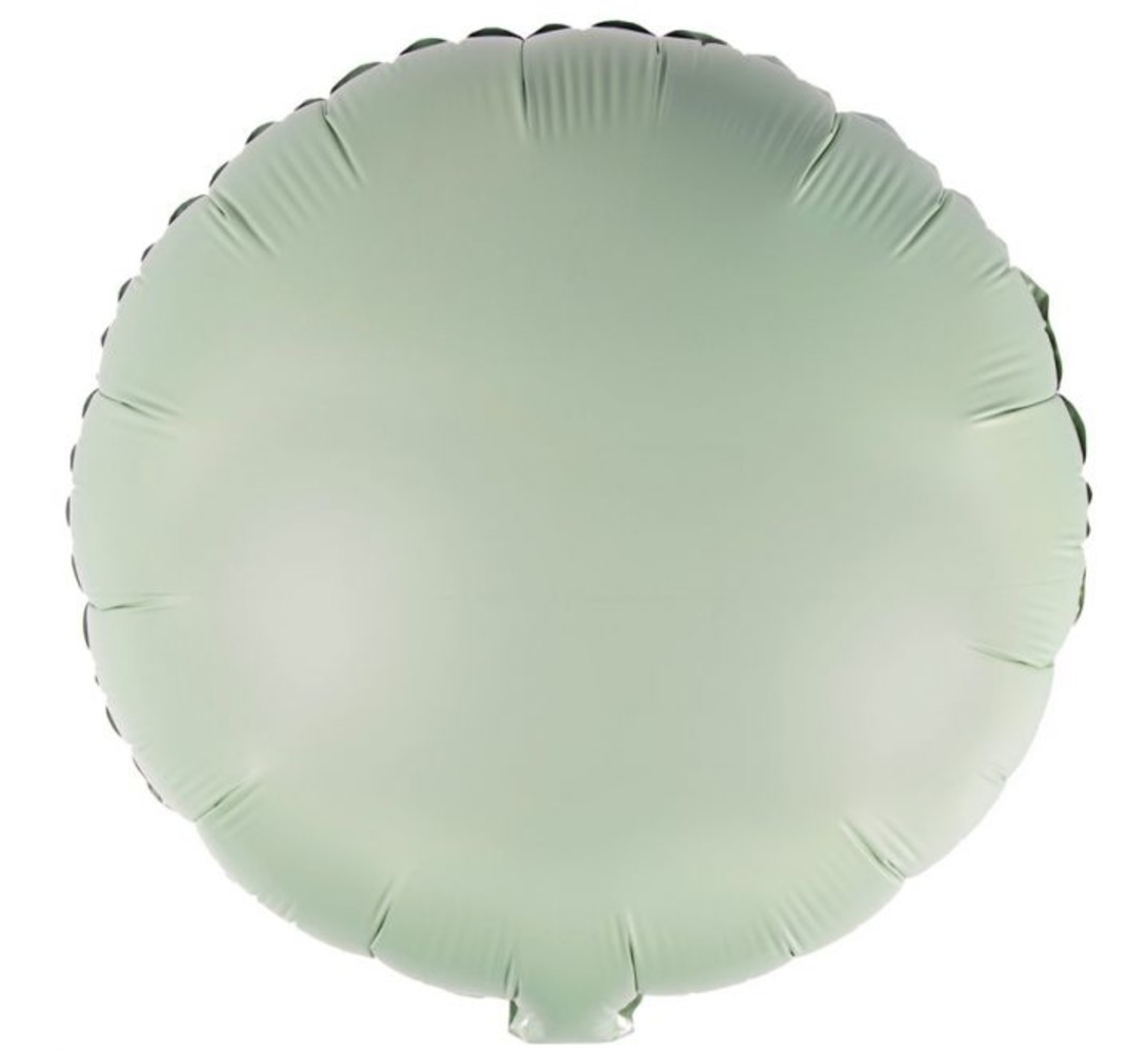 Amscan Helium Ballon Rond Eucalyptus 43cm | per stuk Amscan Helium Ballon Rond Eucalyptus 43cm | per stuk