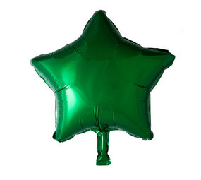 WeFiesta Heliumballon Stern Grün 46 cm | pro Stück