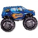 Flexmetal Ballon en aluminium Monster Truck bleu | 35 cm
