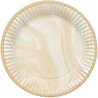 Folat Assiettes en marbre beige 23 cm | 8 pièces Folat Assiettes en marbre beige 23 cm | 8 pièces