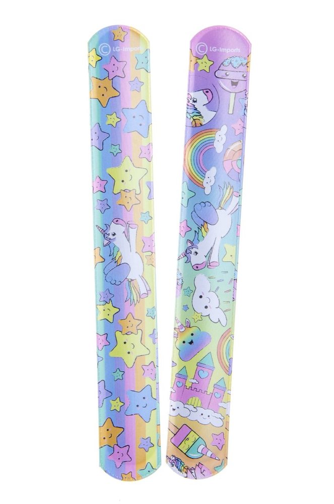 LG Imports Einhorn-Armband mit Schnappverschluss, 20 cm | 12 Stück