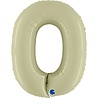 Grabo Olijfgroene Folie Ballon cijfer 0 | 102cm Grabo Olijfgroene Folie Ballon cijfer 0 | 102cm