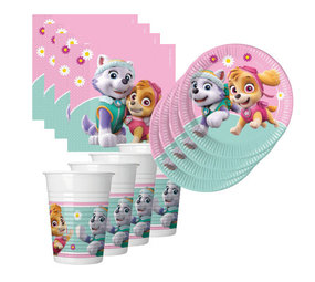 Tuf-Tuf Paw Patrol Skye and Everest Table Set | 8 children