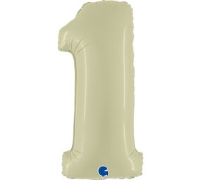 Grabo Olive Green Foil Balloon Number 1 | 102cm