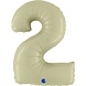 Grabo Ballon en aluminium vert olive numéro 2 | 102 cm