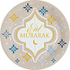 Amscan Eid Mubarak Plates 23 cm | 8 pieces