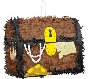 Unique Party Treasure Chest Pinata 3D | 30x20x25cm