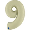 Grabo Ballon en aluminium vert olive en forme de chiffre 9 | 102 cm Grabo Ballon en aluminium vert olive en forme de chiffre 9 | 102 cm